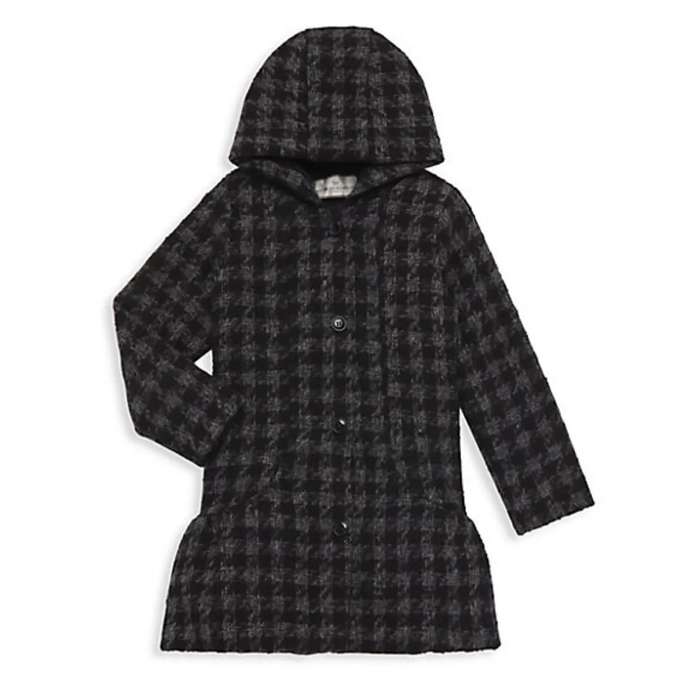 American Widgeon Coat Ruffle Faux Fur Hooded Princess Coat Size 12